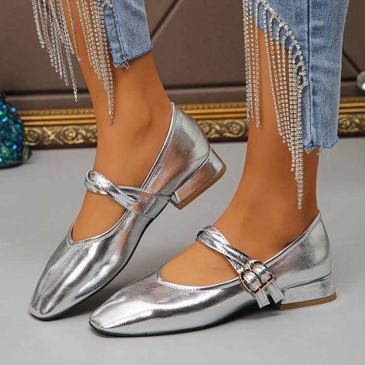 Damen Ballerinas mit dekorativer Schließe und elegantem Obermaterial R&B
