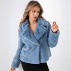 Damen Trendige und weiche Teddyjacke R&B