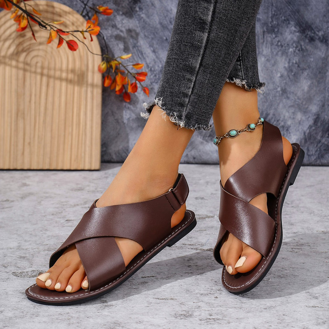Damen Komfortable Riemchen-Sandalen mit verstellbarem Riemen und anatomischem Fußbett R&B