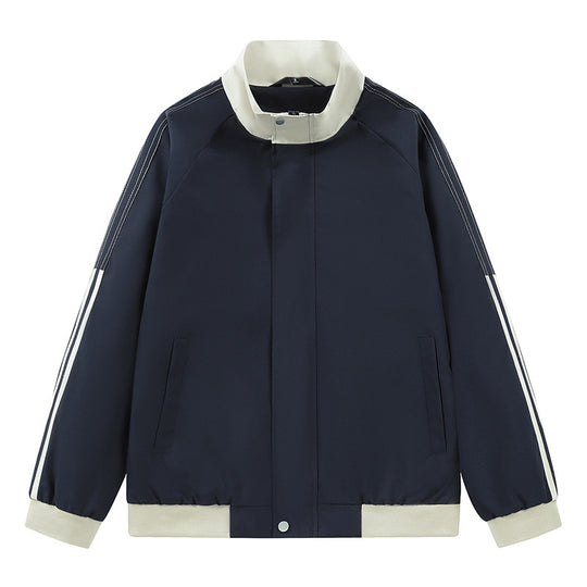 Damen sportliche Übergangsjacke mit hohem Kragen und seitlichen Eingrifftaschen R&B