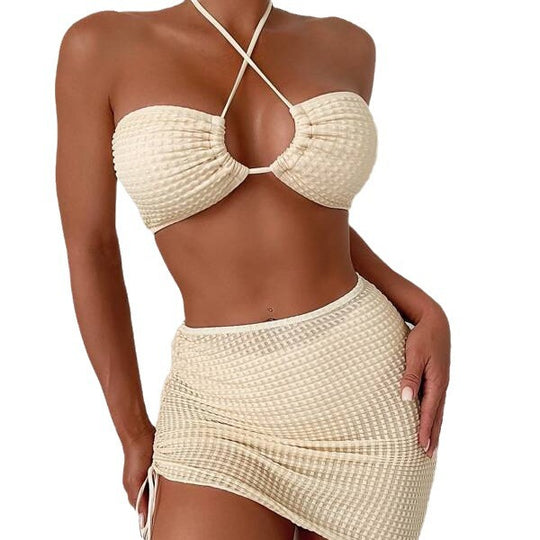 Damen Bandeau-Bikini mit sexy Wickelrock R&B