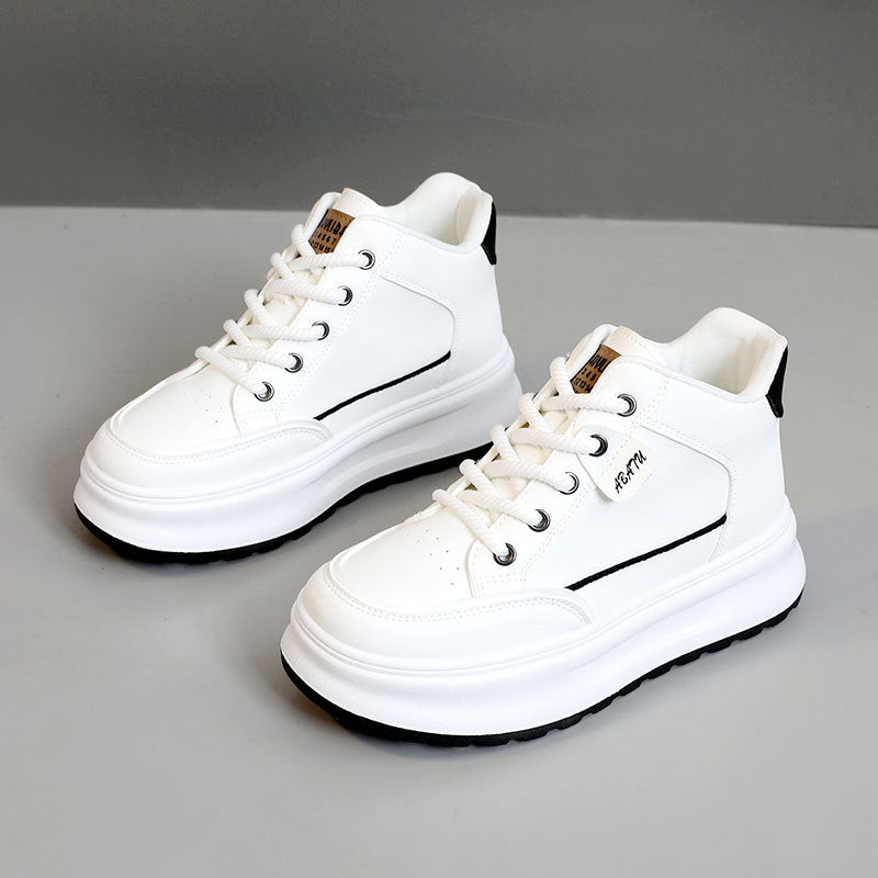 Damen modische High-Top Sneaker mit dämpfender Sohle und atmungsaktiver Obermaterialstruktur R&B