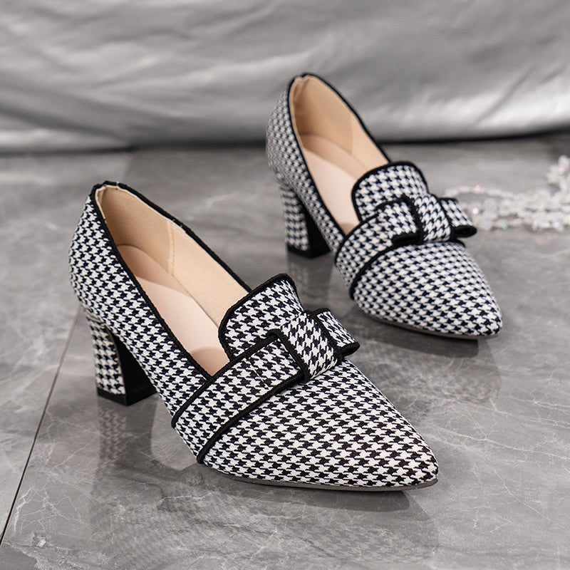 Damen elegante Pumps mit modischer Kettenschnalle R&B
