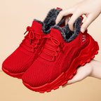 Damen Sportliche Sneaker mit kuscheligem Warmfutter und rutschfester Sohle R&B