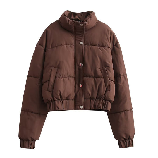 Damen Steppjacke mit hohem Kragen undpraktischen Taschen R&B