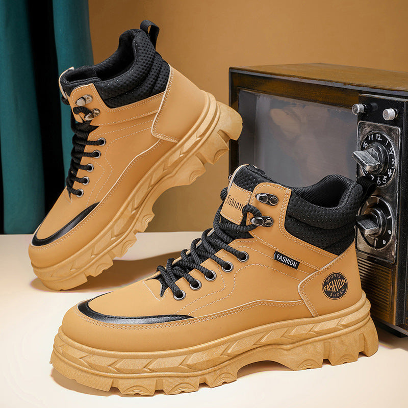 Damen Modische und robuste Sneaker Stiefel