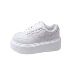 Damen modische Plateau-Sneaker mit dämpfender Sohle und atmungsaktivem Obermaterial R&B