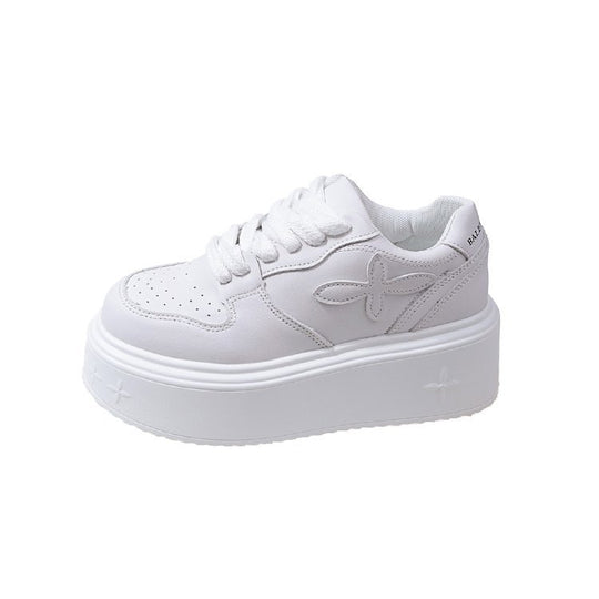 Damen modische Plateau-Sneaker mit dämpfender Sohle und atmungsaktivem Obermaterial R&B
