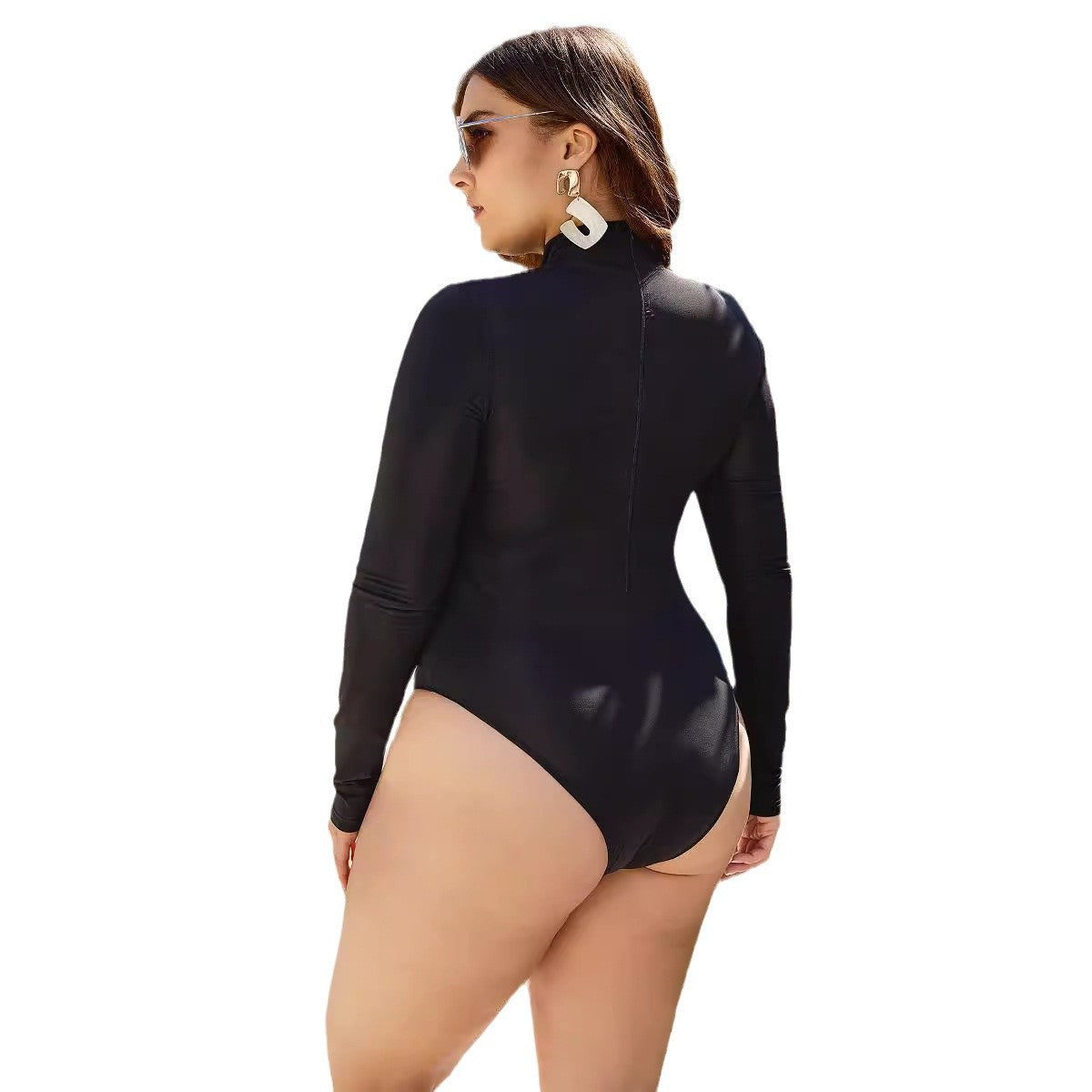 Damen Modischer Langarmbody R&B