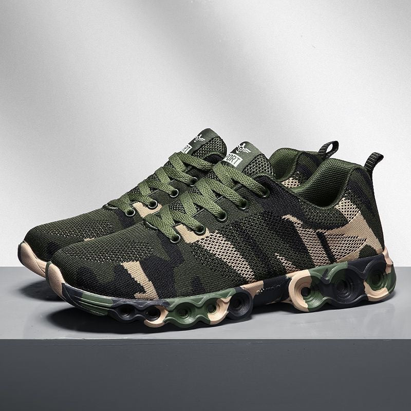 Damen Sportliche Camouflage Sneakers mit dämpfender Sohle R&B
