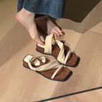Damen Elegante Sandalen mit umschlingendem Riemen