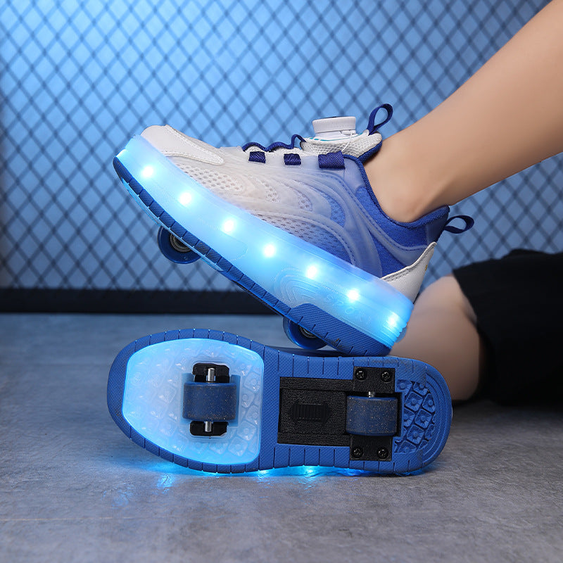 Damen Leuchtende Sport-Sneaker mit bequemer Passform und atmungsaktivem Obermaterial R&B