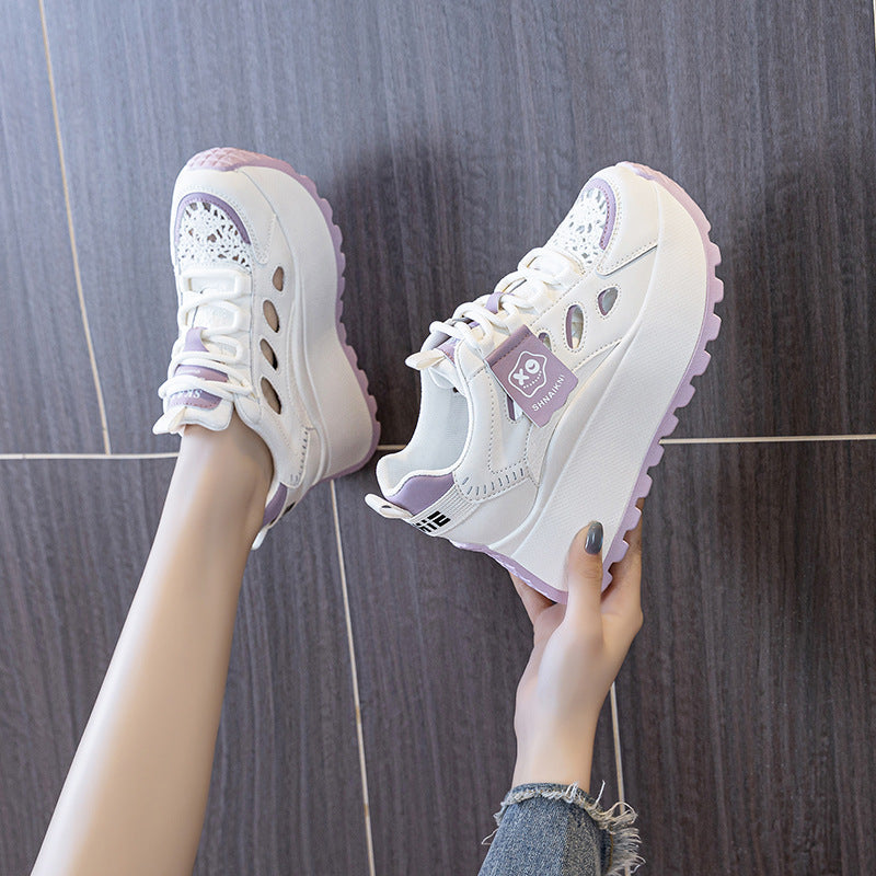 Damen Chunky Sneakers mit atmungsaktiver Mesh-Oberfläche und innovativer Dämpfung