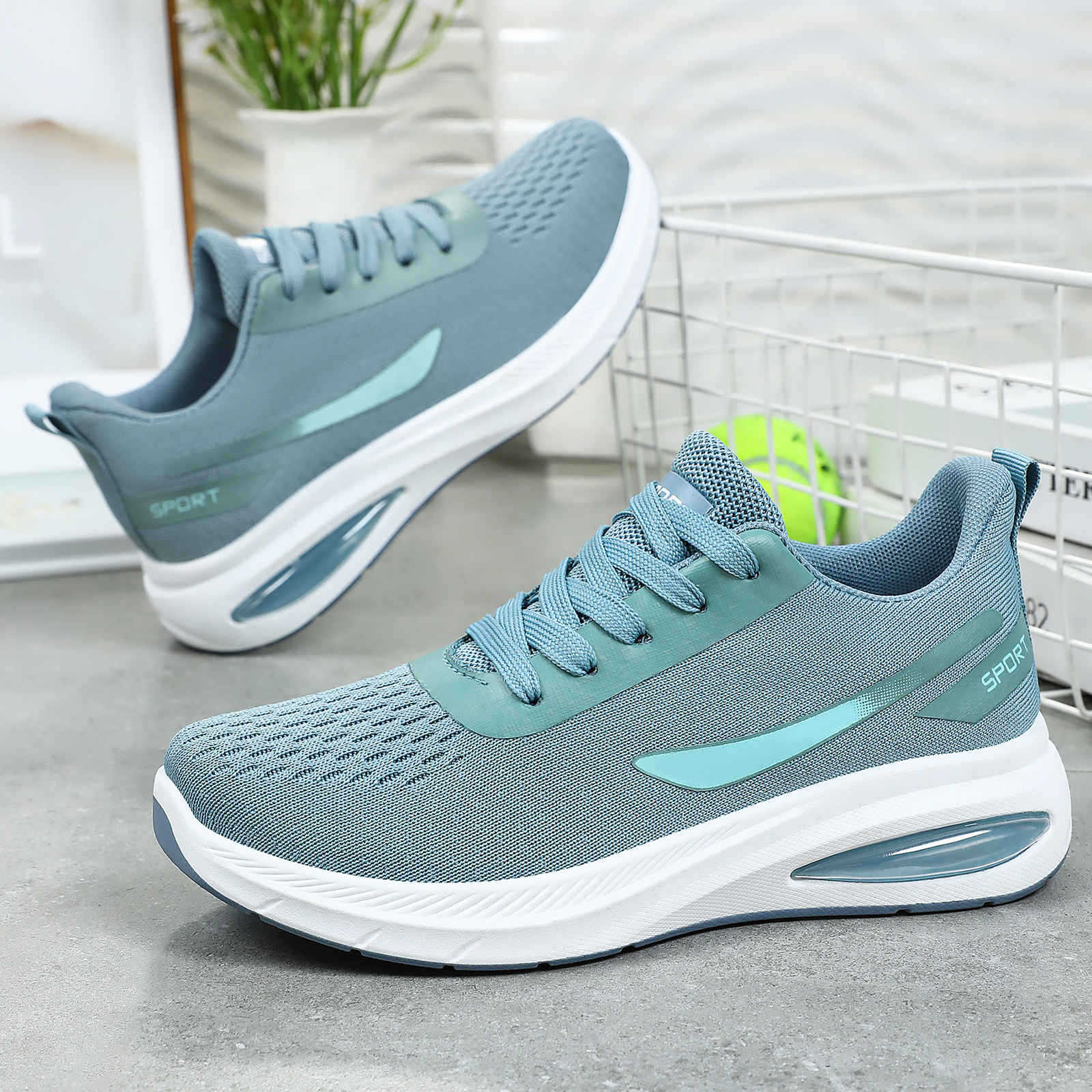 Damen Sportliche Sneakers mit luftdurchlässigem Obermaterial und dämpfender Sohle R&B