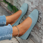 Damen Stylish und bequeme Ballerinas mit elastischem Obermaterial R&B