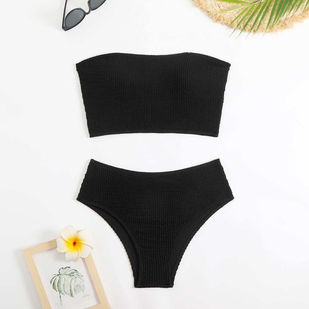 Damen Bandeau Bikini mit strukturiertem Design R&B