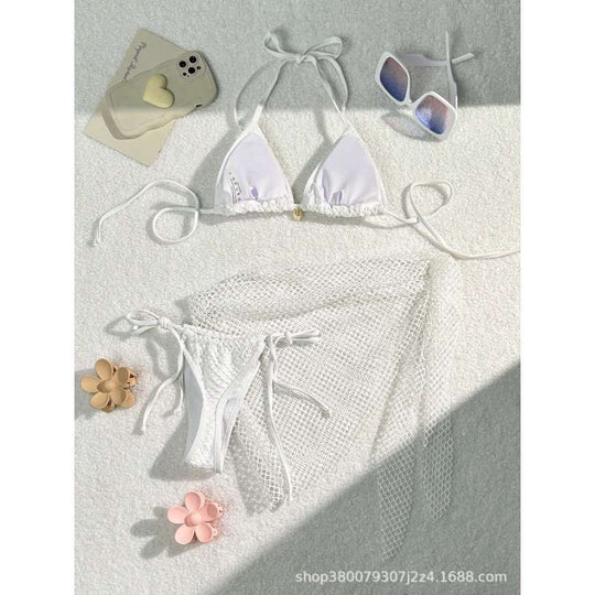 Damen Triangel-Bikini mit Netzdesign R&B