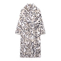 Damen Modische und warme Fleecejacke mit Leopardenmuster
