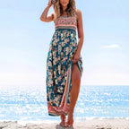 Damen Maxikleid mit floralem Design