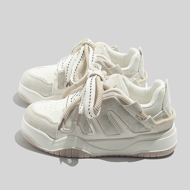 Damen Sportliche Sneakers mit innovativer Oberflächenstruktur und elastischer Schnürung