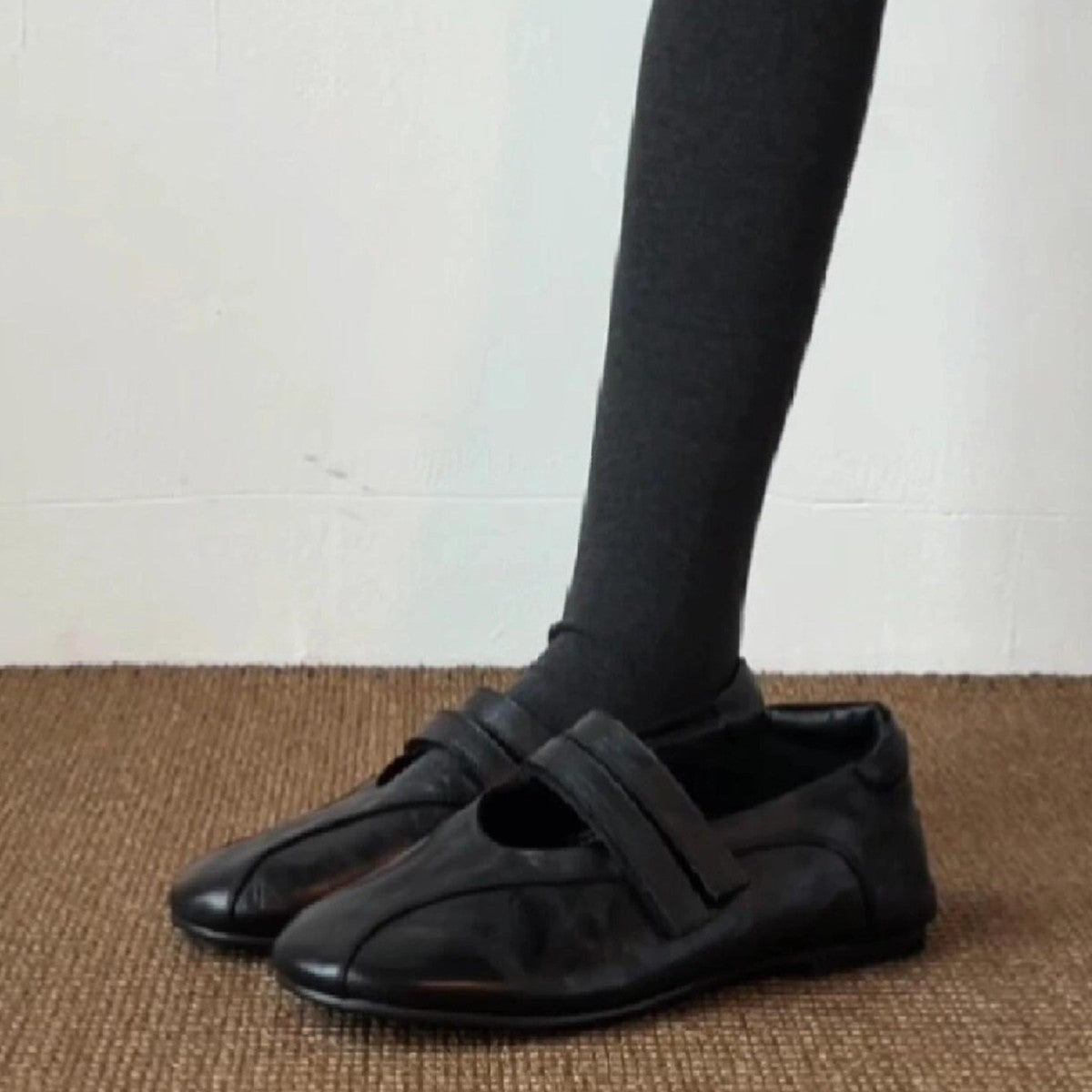 Damen elegante Mokassins mit modischen Riemchen R&B