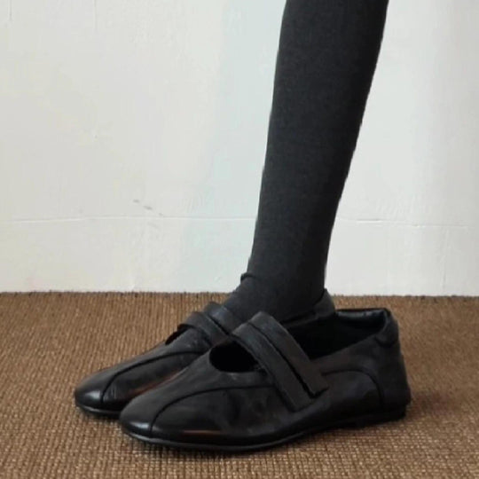 Damen elegante Mokassins mit modischen Riemchen R&B