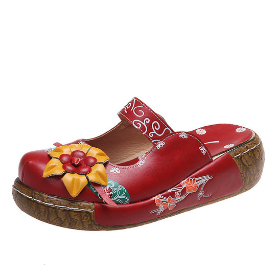 Damen Komfortable und florale Clogs R&B