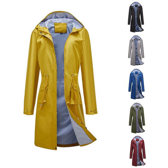 Damen winddichte Freizeitjacke mit praktischen Kordelzügen und Innenfutter R&B