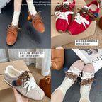 Damen modische und komfortable Sneakers mit innovativen Schnürdetails R&B