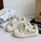 Damen Sportliche Sneakers mit verspieltem Design und atmungsaktiver Obermaterialkombination