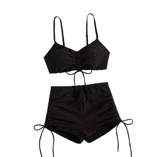 Damen Crop-Bikini-Set mit verstellbaren Trägern R&B