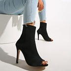 Damen High-Heels mit atemberaubendem netzartigem Obermaterial und elegantem Peep-Toe R&B