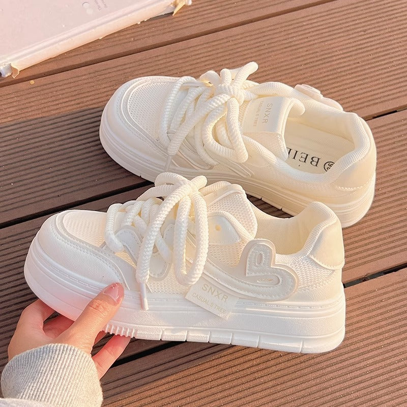 Damen Luftpump-Sneaker mit dämpfender Sohle und atmungsaktivem Obermaterial
