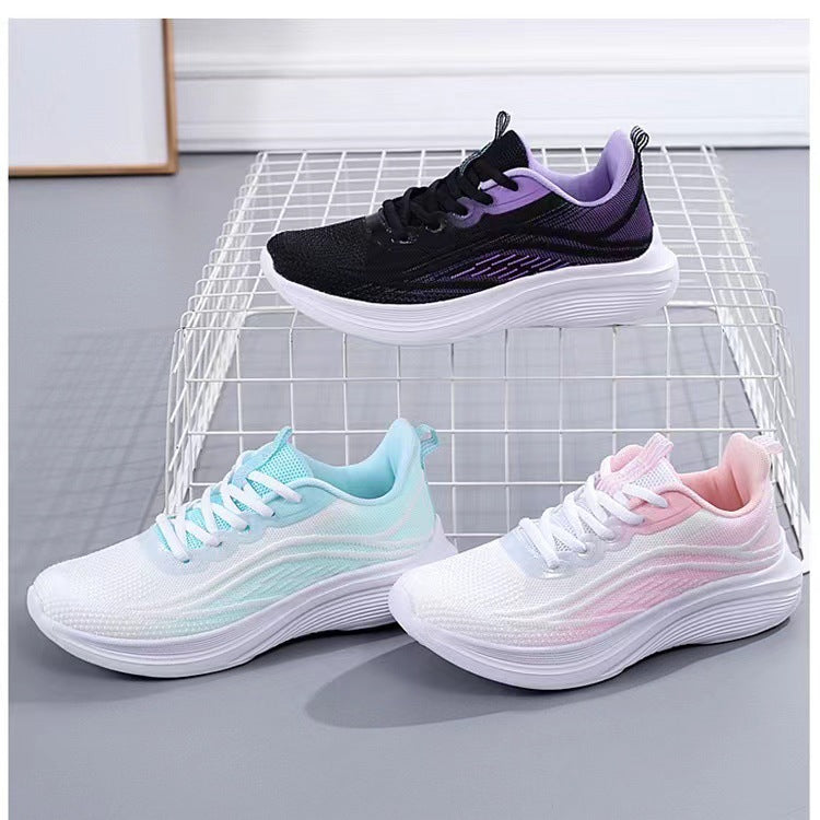 Damen Sportliche Leichtgewicht Sneakers mit atmungsaktivem Obermaterial und flexibler Laufsohle R&B