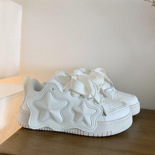 Damen Sneakers mit auffälligem Sternenmotiv und komfortabler Dämpfung R&B