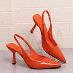 Damen Slingback Pumps mit spitzem Zehenbereich R&B