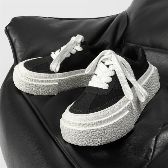 Damen Modische Plateau Sneakers mit strukturierter Sohle R&B