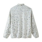 Damen modische Pailletten-Jacke R&B