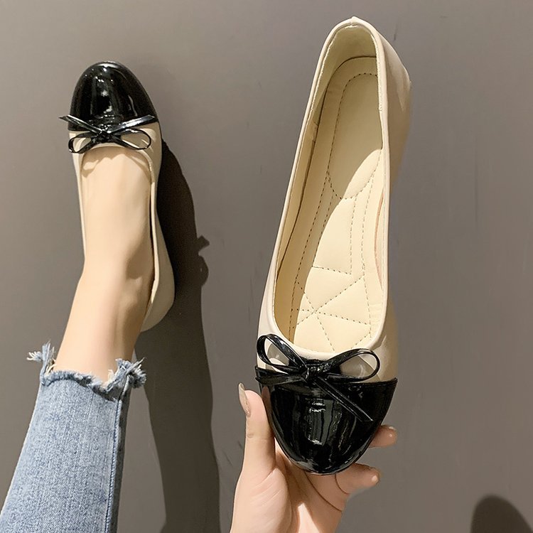 Damen elegante Ballerinas mit modischer Schleifenapplikation R&B