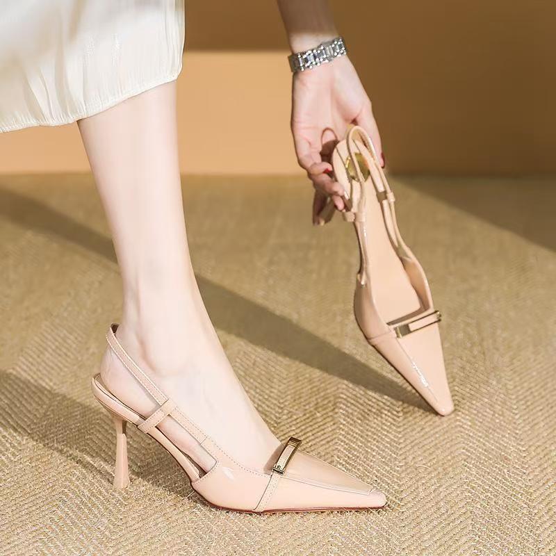 Damen Slingback High Heel Pumps mit eleganten Verzierungen R&B
