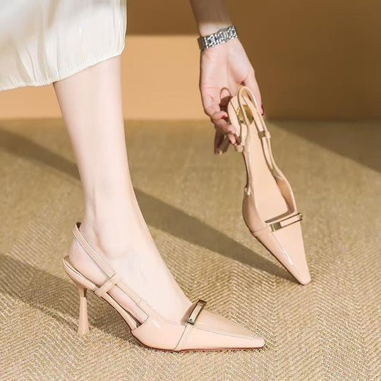 Damen Slingback High Heel Pumps mit eleganten Verzierungen R&B