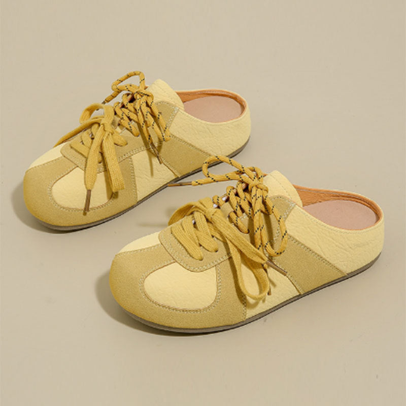 Damen lässige Schnür-Slipper R&B