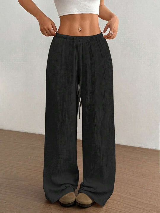 Damen Lockere Palazzo-Hose R&B