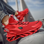 Damen Sportliche Traingsneakers mit atmungsaktiver Mesh-Oberfläche und dämpfender Sohle R&B