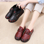 Damen bequeme Lederschuhe mit atmungsaktiver Innensohle