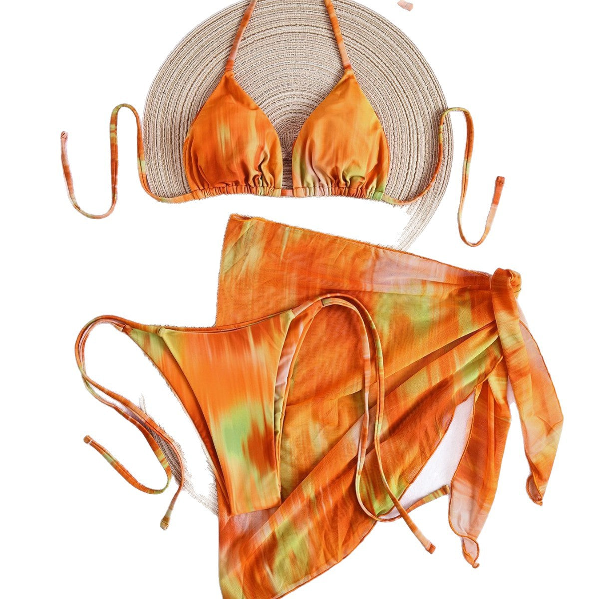 Damen Bikini-Set mit lässigem Wickelrock