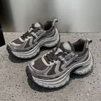 Damen Sportliche Chunky Sneakers mit rutschfester Sohle und atmungsaktiver Mesh-Konstruktion R&B
