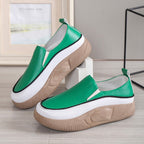 Damen trendige Slip-On Sneakers mit modischem Plateau R&B