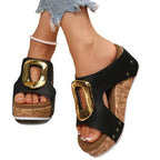Damen Komfortable Clogs mit elegantem Schmuckdetail R&B