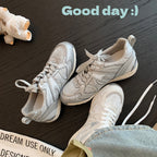 Damen Sportliche Sneakers mit atmungsaktivem Mesh-Obermaterial und schockabsorbierender Sohle R&B